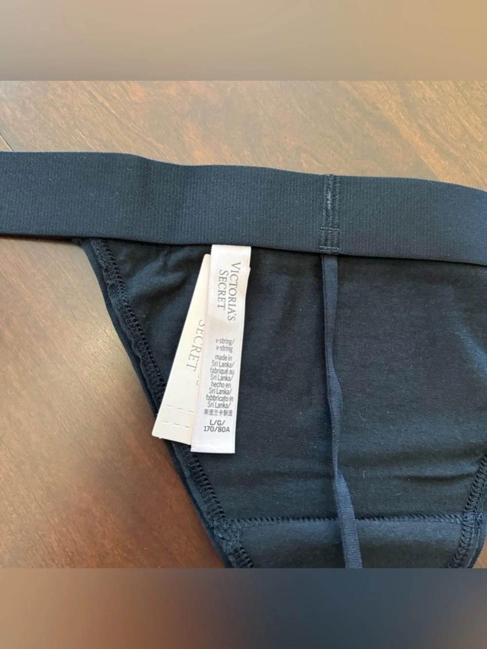 Victoria secret Shine V-String Panty NWT Size L - Picture 3 of 6